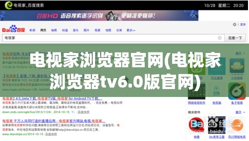 电视家浏览器官网(电视家浏览器tv6.0版官网)