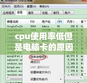 cpu使用率低但是电脑卡的原因(cpu使用率低但是电脑卡的原因有哪些)