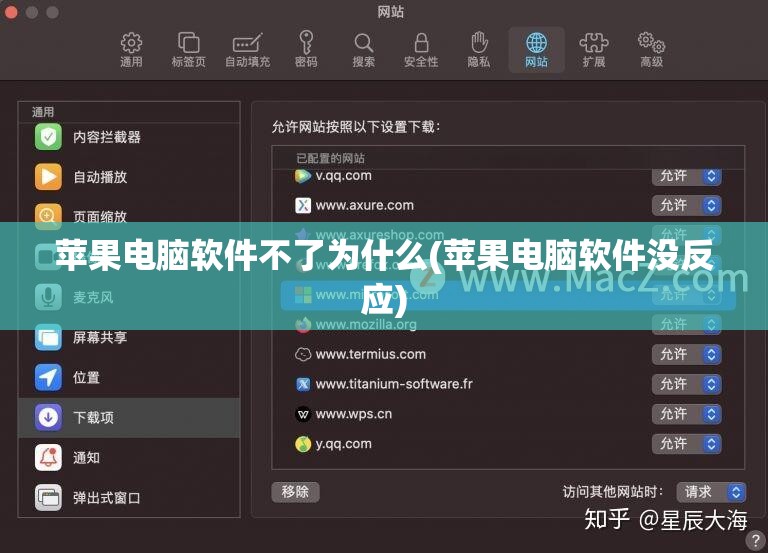 苹果电脑软件不了为什么(苹果电脑软件没反应)