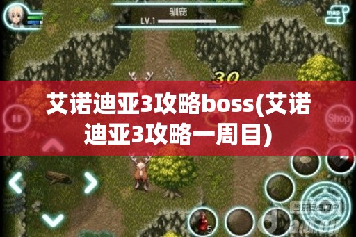 艾诺迪亚3攻略boss(艾诺迪亚3攻略一周目)