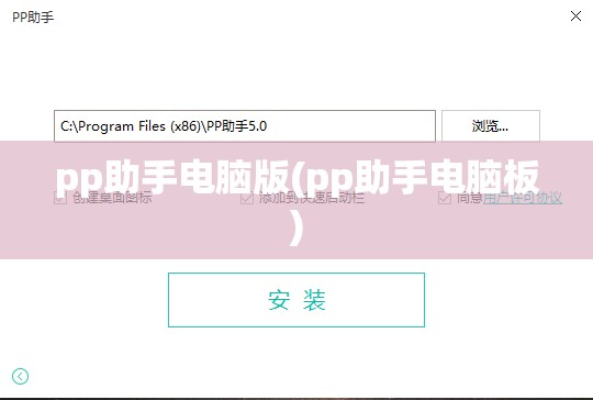 pp助手电脑版(pp助手电脑板)