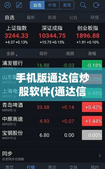 手机版通达信炒股软件(通达信手机版怎么用)