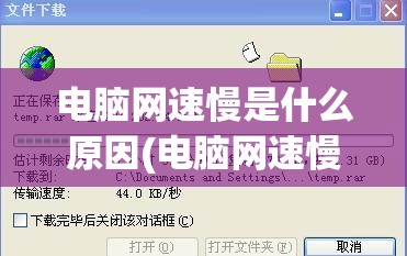 电脑网速慢是什么原因(电脑网速慢是什么原因造成的)