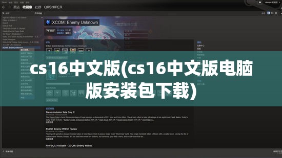 cs16中文版(cs16中文版电脑版安装包下载)