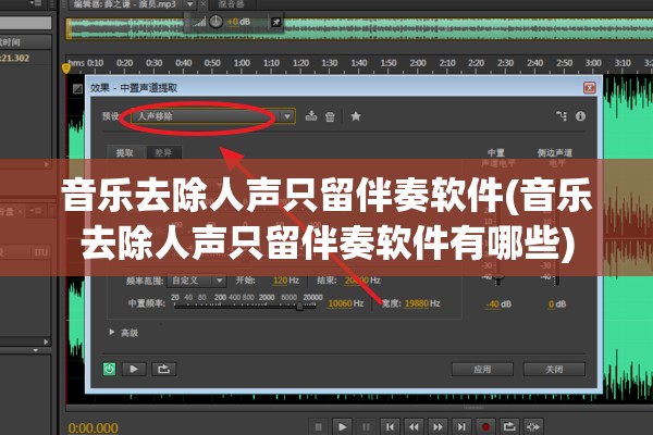音乐去除人声只留伴奏软件(音乐去除人声只留伴奏软件有哪些)