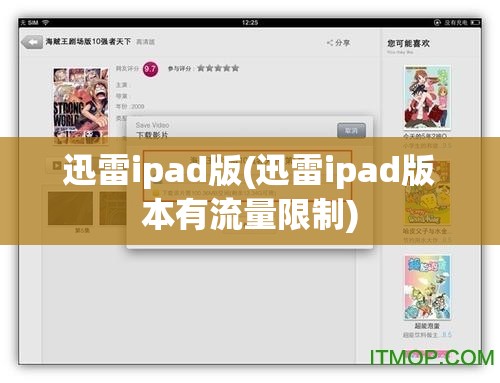 迅雷ipad版(迅雷ipad版本有流量限制)