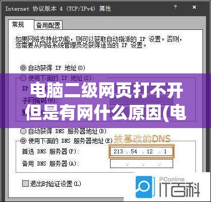 电脑二级网页打不开但是有网什么原因(电脑打不开二级网页怎么办)