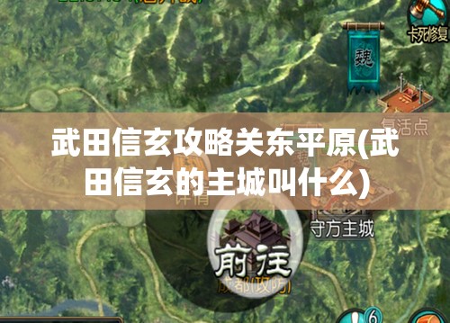 武田信玄攻略关东平原(武田信玄的主城叫什么)