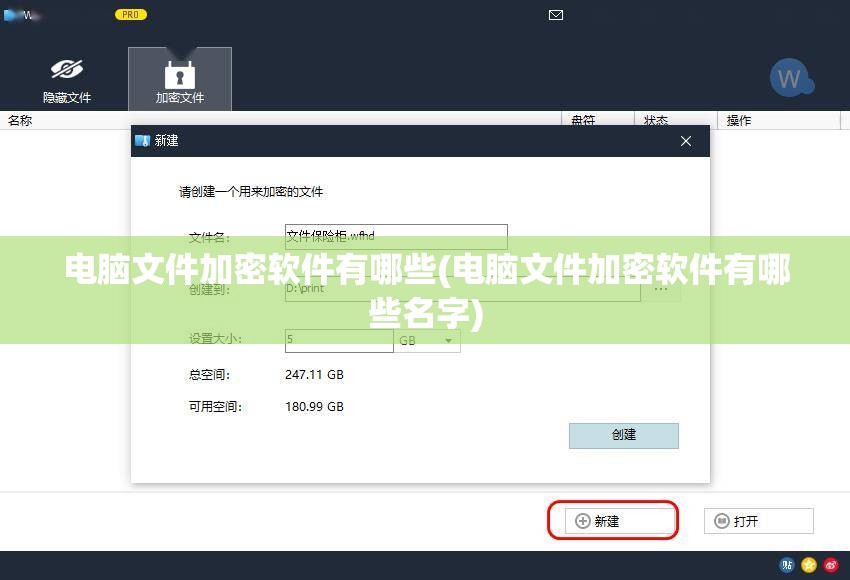 电脑文件加密软件有哪些(电脑文件加密软件有哪些名字)