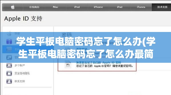学生平板电脑密码忘了怎么办(学生平板电脑密码忘了怎么办最简单的方法)