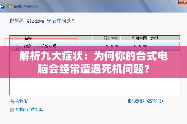 解析九大症状：为何你的台式电脑会经常遭遇死机问题？