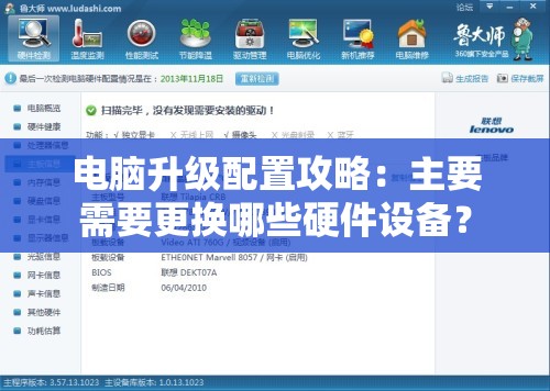 电脑升级配置攻略：主要需要更换哪些硬件设备？